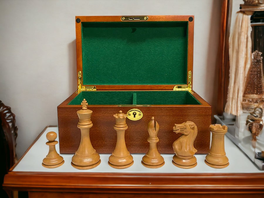 1849 Antique Staunton Collectors Series Chess Men & Box -  CHESSMAZE STORE UK